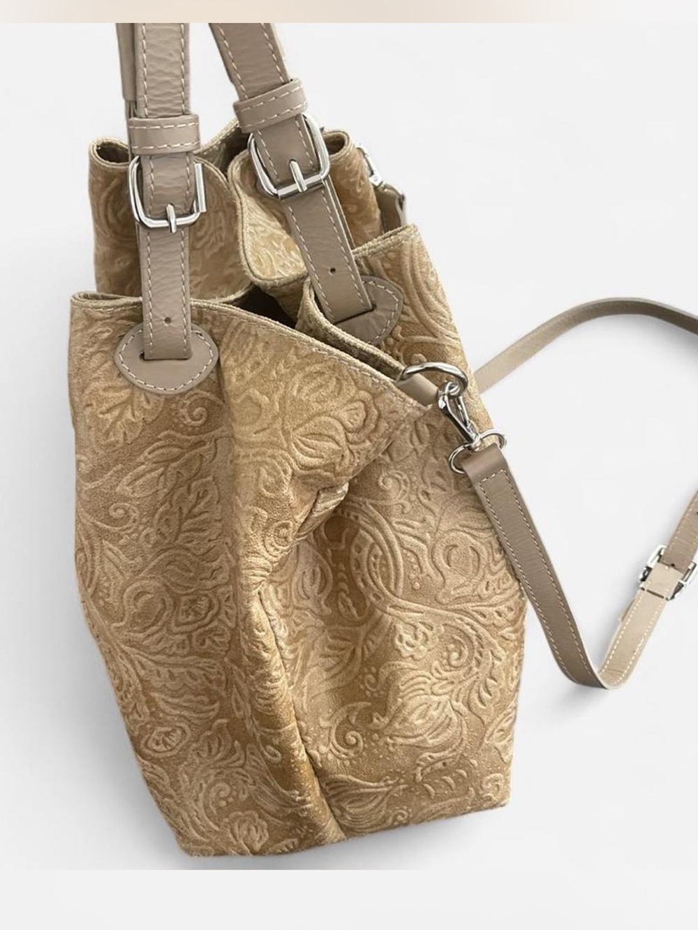 Isadora Italian slouchy hobo bag - Picture 3 of 8